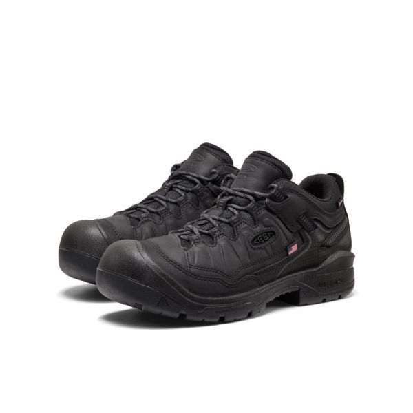 Men's Targhee IV Waterproof Work Shoe (Soft Toe) | Black/Black