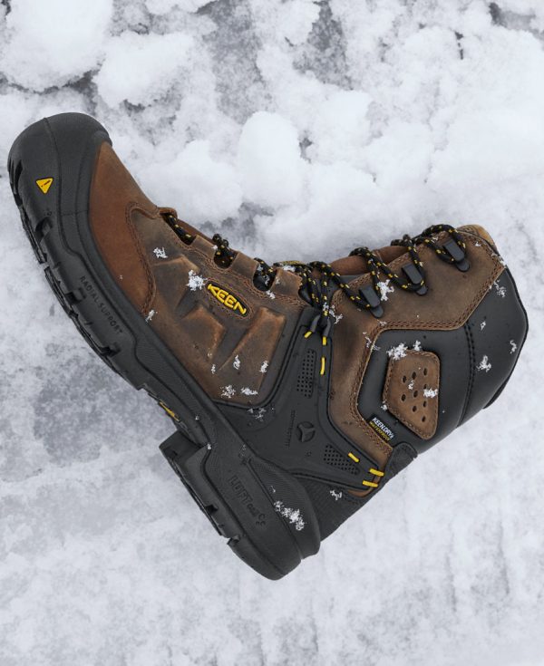 Men's Dover 8 Waterproof Boot (Carbon Toe) | Dark Earth/Black