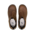 Men's Evanston Chelsea Waterproof Work Boot (Carbon Toe) | Bison/Black