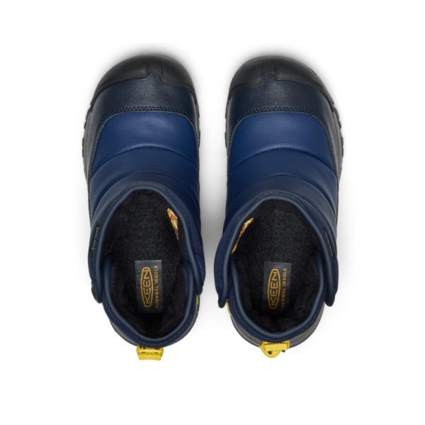 Big Kids' Puffrider Waterproof Winter Boot | Naval Academy/Mango Mint