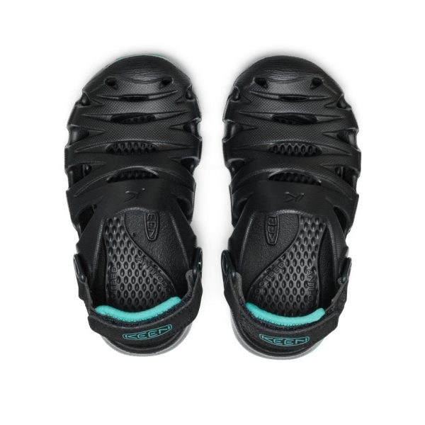 Little Kids' HyperFLT Clog  |  Black/Bright Aqua