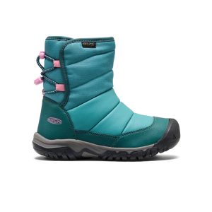 Big Kids' Puffrider Waterproof Winter Boot  |  Brittany Blue/Cashmere Rose