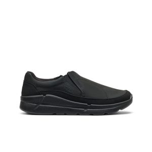 Men's KM2 Leather Slip-On  |  Black/Black