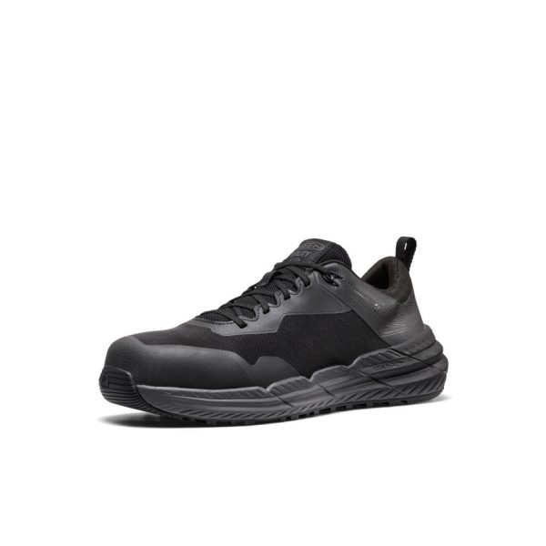Men's Speedworks ESD Work Sneaker (Carbon Toe) | Black/Black