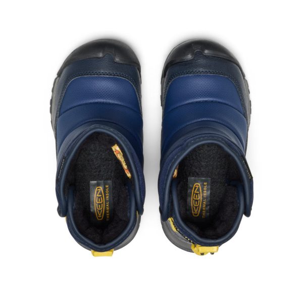 Little Kids' Puffrider Waterproof Winter Boot  |  Naval Academy/Mango Mint
