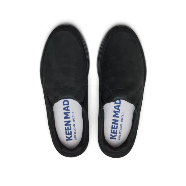 Men's KM2 Leather Slip-On | Black/Black