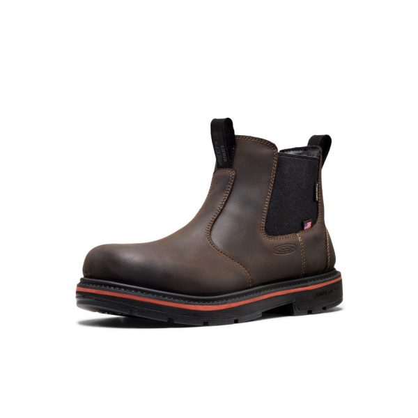Men's Liberty Chelsea 90?? Heel Work Boot (Carbon Toe) | Coffee Bean/Black