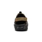Men's Hyperport Fisherman Leather Sandal | Dark Olive/Black