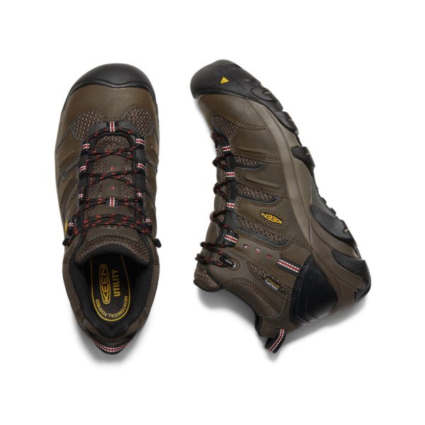 Men's Lansing Mid Waterproof (Steel Toe) | Cascade Brown/Brindle