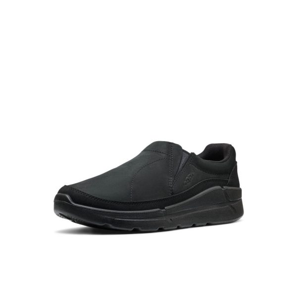 Men's KM2 Leather Slip-On | Black/Black