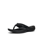 Men's Kona Leather Flip-Flop | Black/Steel Grey