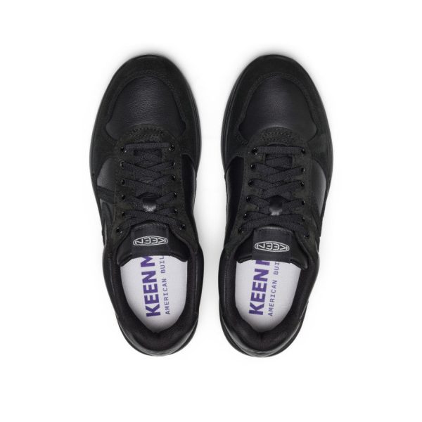 Men's KM2 Leather Jogger  |  Black/Black