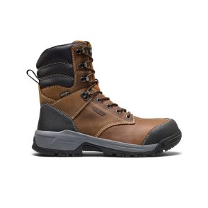 Men's Evanston 8 Waterproof Work Boot (Carbon Toe)  |  Bison/Black