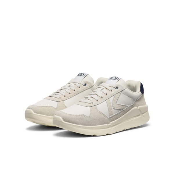Women's KM2 Leather Jogger | Birch/Naval Academy