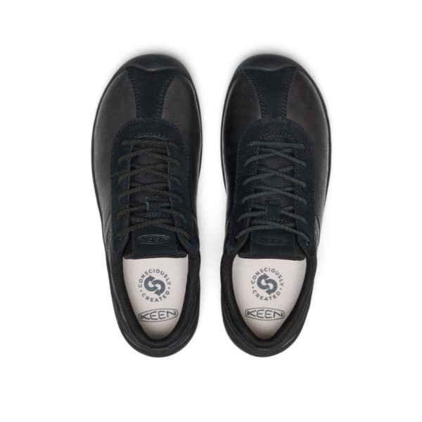 Women's Jasper Decon Leather Sneaker  |  Black/Black