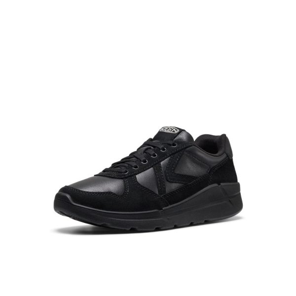 Women's KM2 Leather Jogger | Black/Black