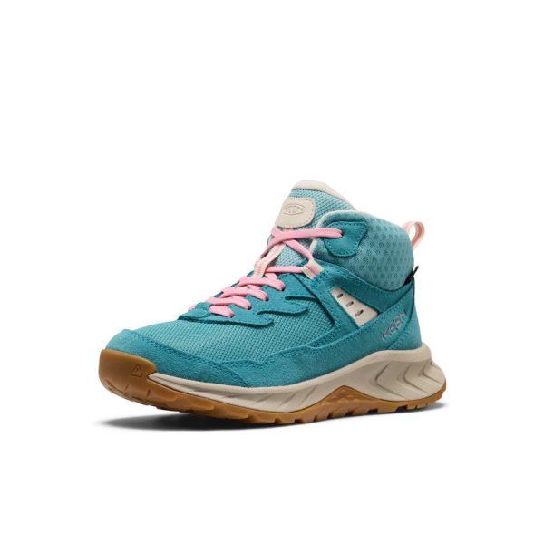 Big Kids' Hightrail Waterproof Hiking Boot  |  Brittany Blue/Cashmere Rose