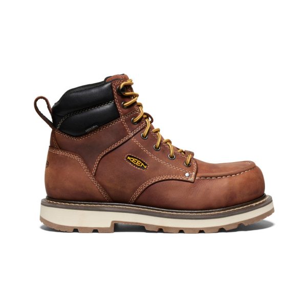 Men's Cincinnati 6 Waterproof 90?? Heel Boot (Carbon Toe) | Tuscan Red/Sandshell