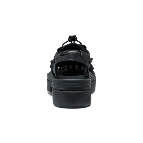 All Gender UNEEK PLT Sneaker  |  Black Smooth Lea