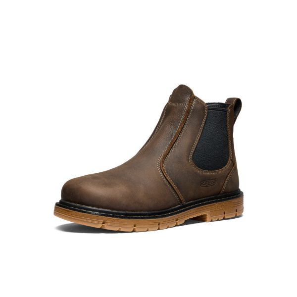 Men's San Jose Chelsea 90?? Heel Boot (Aluminum Toe) | Cascade Brown/Gum