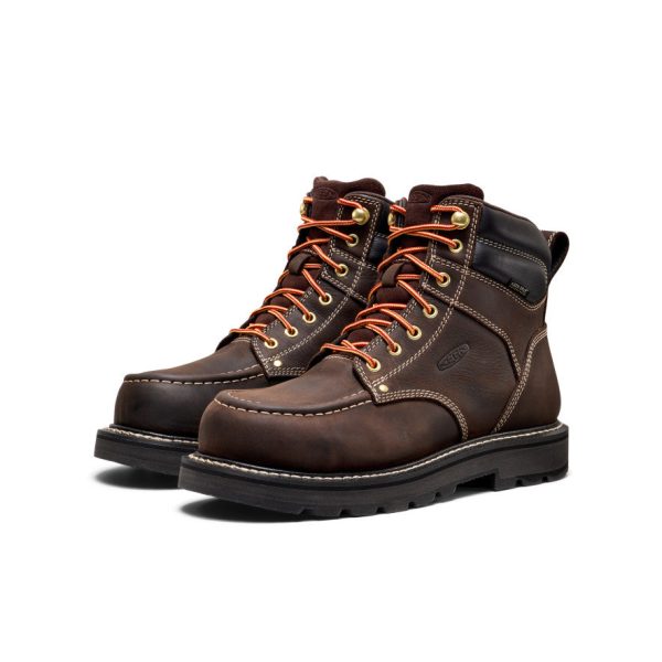 Men's Cincinnati 6 Waterproof 90?? Heel Boot (Carbon Toe) | Coffee Bean/Black