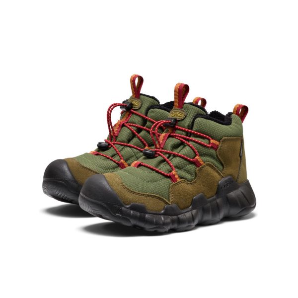 Big Kids' Hypowser Waterproof Chukka | Forest Night/Garnet