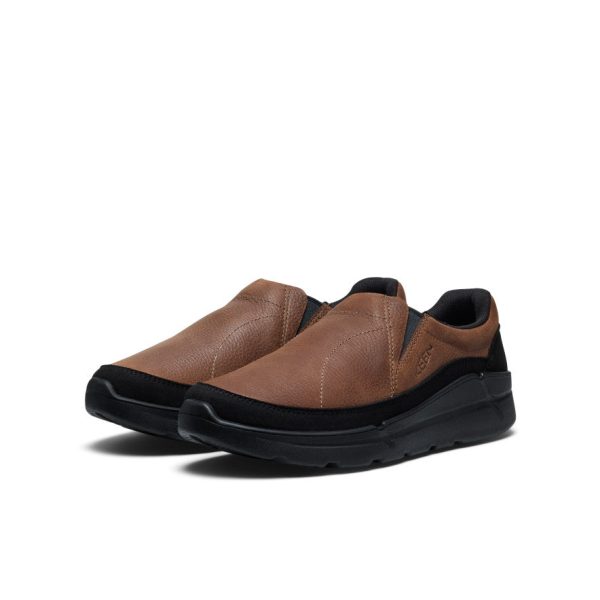 Men's KM2 Leather Slip-On  |  Bison/Black