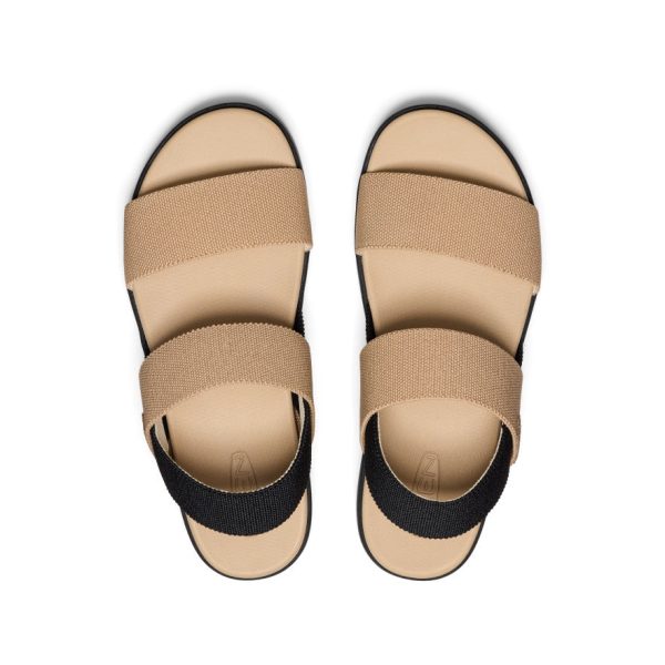 Women's Elle Backstrap Sandal Wide  |  Cornstalk/Black
