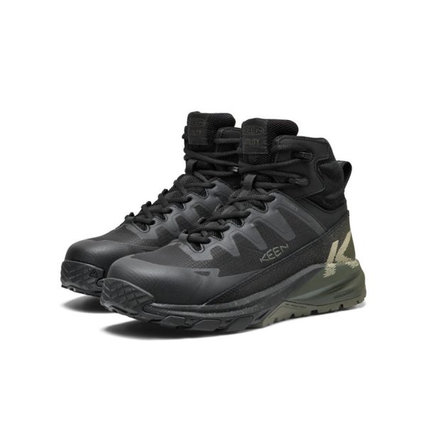 Men's Targhee Blur Waterproof Work Boot (Carbon Toe)  |  Forest Night/Black