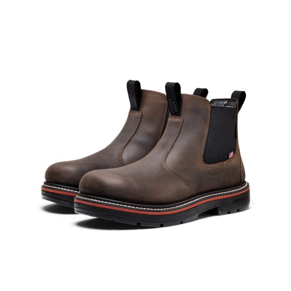 Men's Liberty Chelsea 90?? Heel Work Boot (Soft Toe) | Coffee Bean/Black