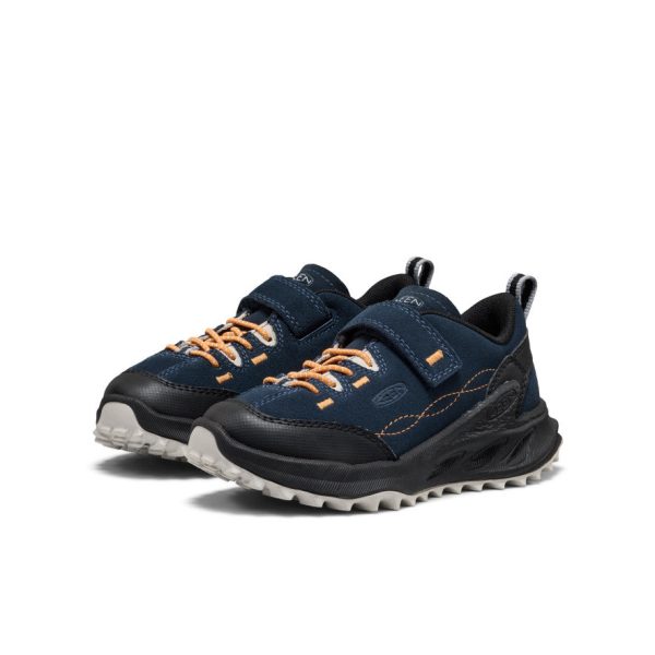 Little Kids' Jasper Zionic Sneaker  |  Naval Academy/Flame Orange