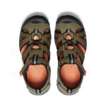 Big Kids' Seacamp II CNX | Dark Olive/Gold Flame