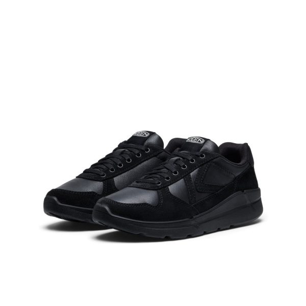 Women's KM2 Leather Jogger | Black/Black
