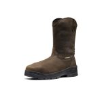 Men's CSA Flatland Pull-On Waterproof Work Boot INT MET (Carbon Toe) | Dark Brown/Black