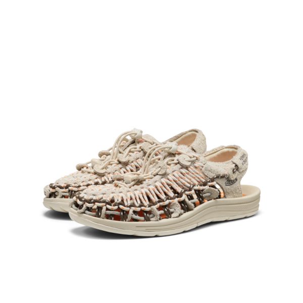 All Gender UNEEK Leather Henrik Vibskov Sneaker  |  Tangerine Cream