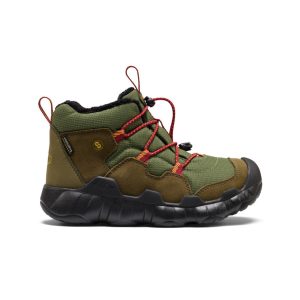 Big Kids' Hypowser Waterproof Chukka  |  Forest Night/Garnet