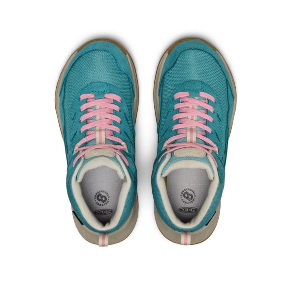 Big Kids' Hightrail Waterproof Hiking Boot  |  Brittany Blue/Cashmere Rose