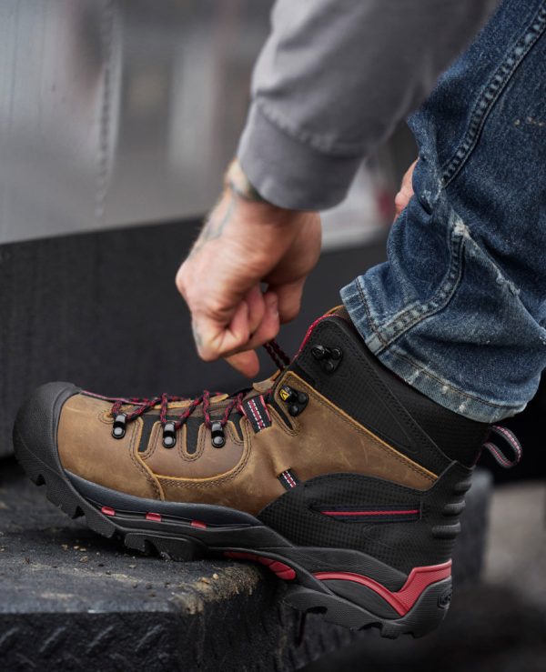 Men's Pittsburgh 6 Waterproof Boot (Steel Toe) | Bison