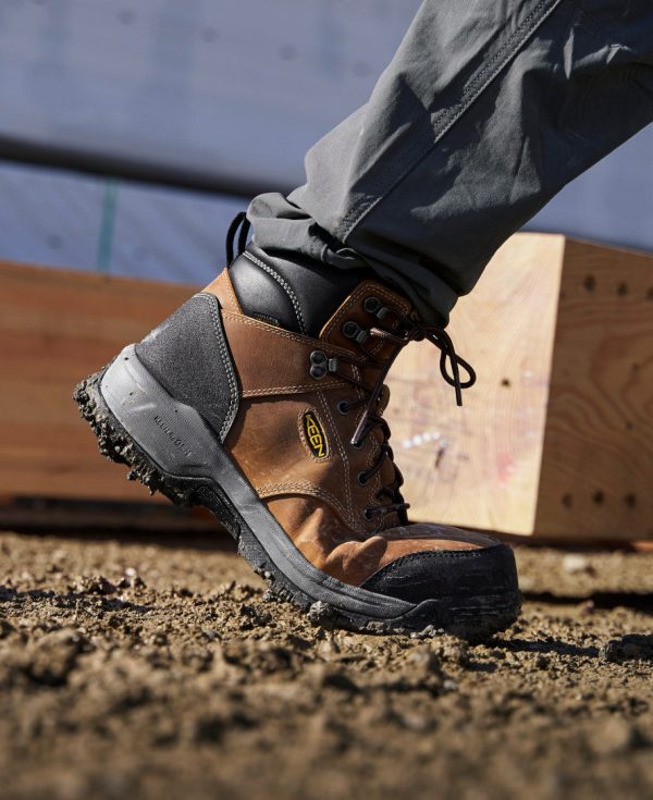 Men's Evanston 6 Insulated Waterproof Boot (Carbon Toe) | Bison/Black