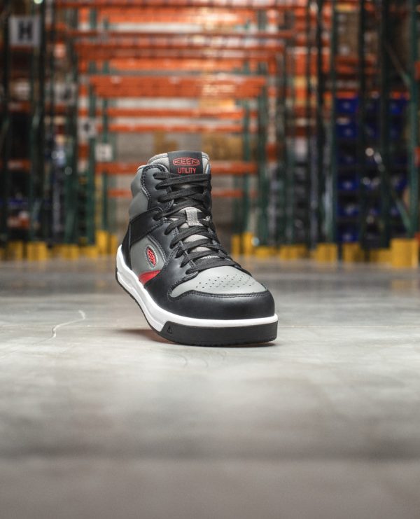 Men's Overton Mid Work Shoe (Carbon Toe) | Steel Grey/Black