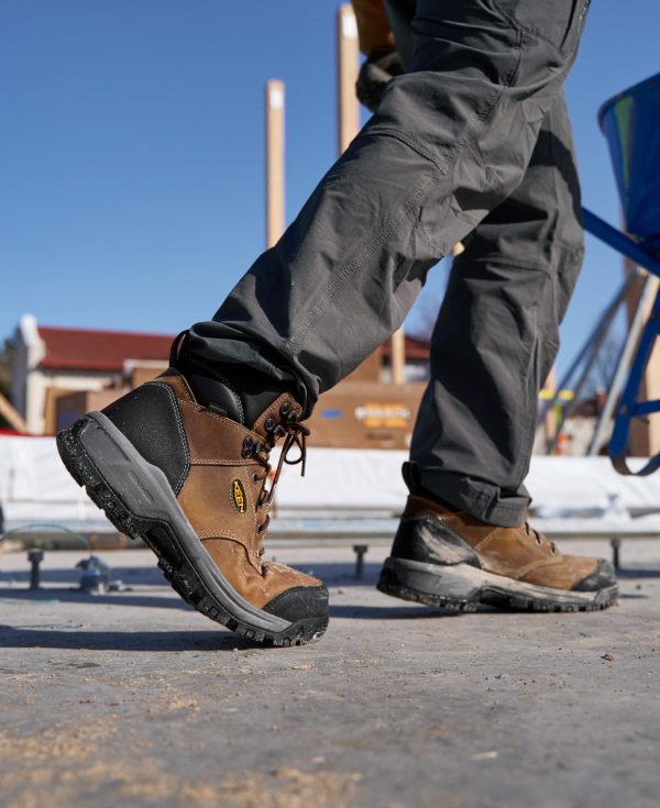 Men's Evanston 6 Waterproof Boot (Soft Toe) | Bison/Black