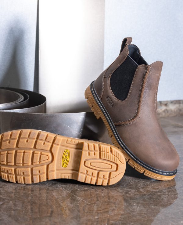 Men's San Jose Chelsea 90?? Heel Boot (Aluminum Toe) | Cascade Brown/Gum