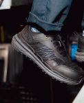 Men's Speedworks Work Sneaker (Carbon Toe) | Black/Steel Grey