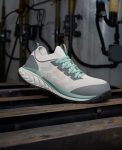 Women's Arvada Shift Work Sneaker (Carbon Toe) | Steel Grey/Granite Green