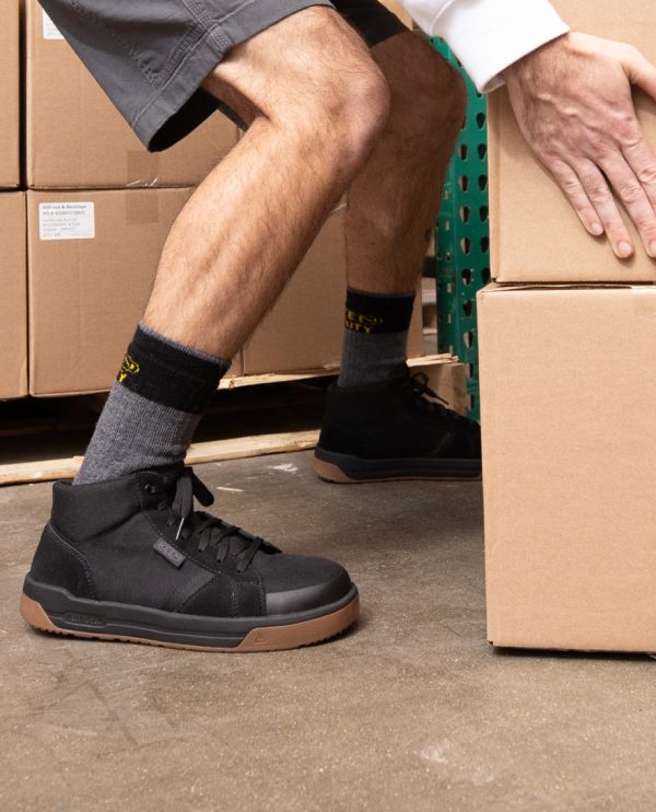 Men's Kenton Mid Work Shoe (Carbon Toe) | Black/Gum