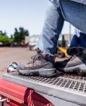 Women's Skokie Waterproof Work Boot (Carbon Toe) | Magnet/Black