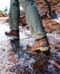 Women's Skokie Waterproof Work Boot (Carbon Toe) | Bison/Black