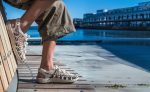 All Gender UNEEK Leather Henrik Vibskov Sneaker  |  Tangerine Cream