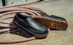 Men's Gibson Slip-On Work Shoe (Carbon Toe)  |  Black/Gum