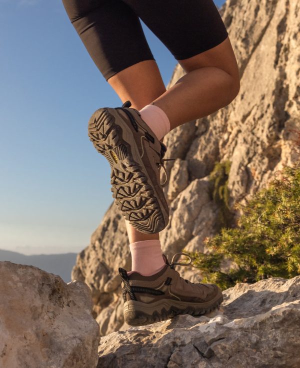 Women's Targhee IV Waterproof Hiking Shoe  |  Abbey Stone/Lily Pad